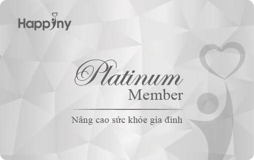 Platinum member - Thẻ xét nghiệm chăm sóc sức khỏe toàn diện Happiny